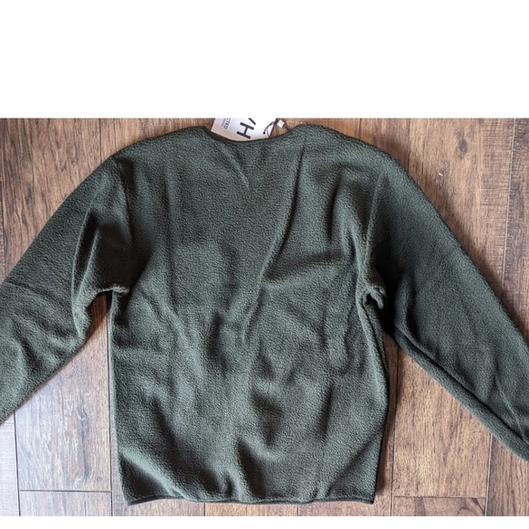 Selected / Homme Derek Crew Neck Sweatshirt Rosin Green Size Large NWT 100% Poly - Picture 13 of 16